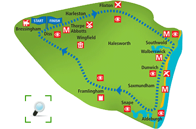 Suffolk Coastal Quest map